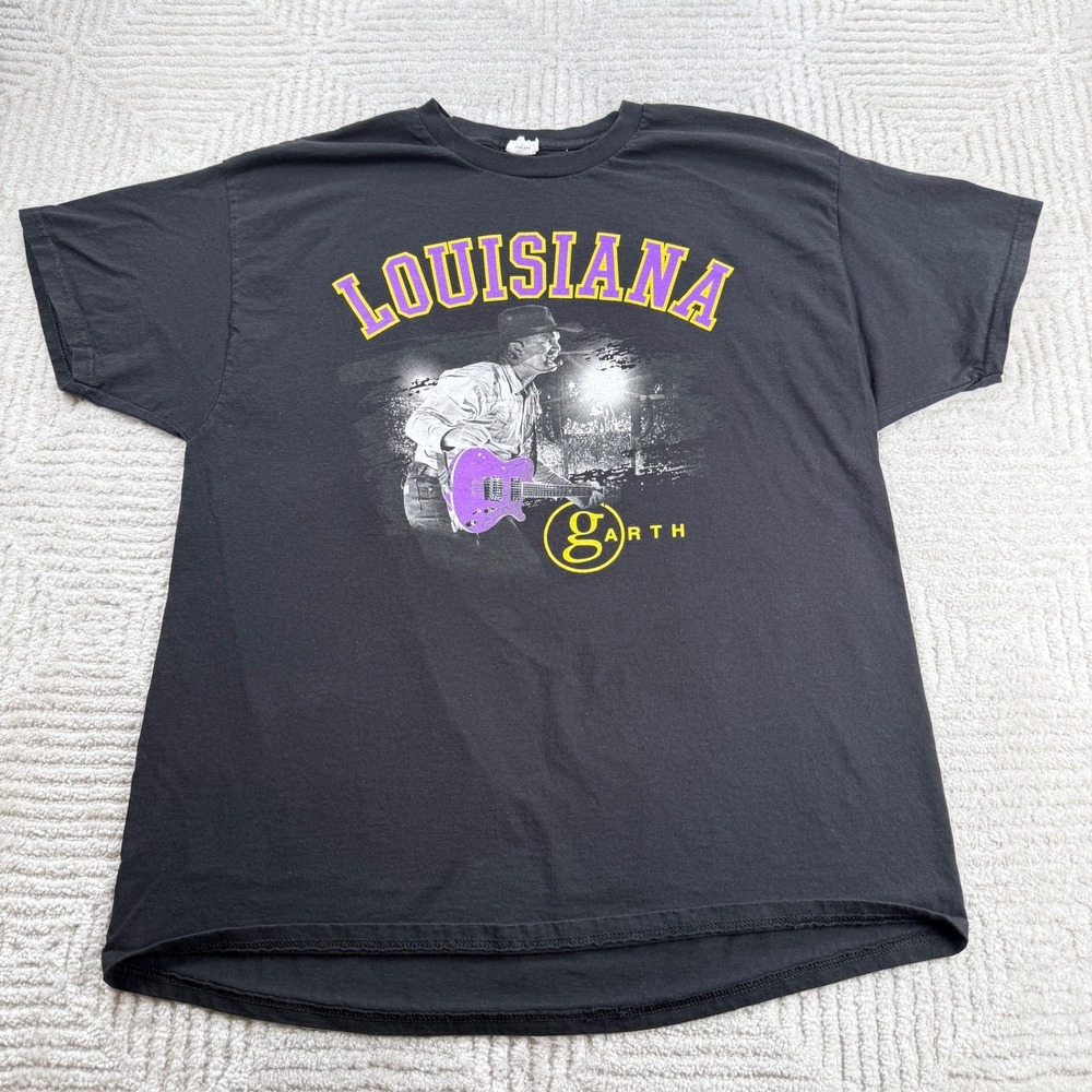 Hanes Garth Brooks Stadium Tour T Shirt XL Louisiana Concert LSU Baton Rouge